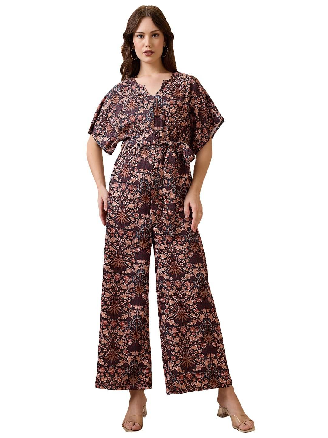    			Globus Women Crepe Jumpsuit ( Multicolor )