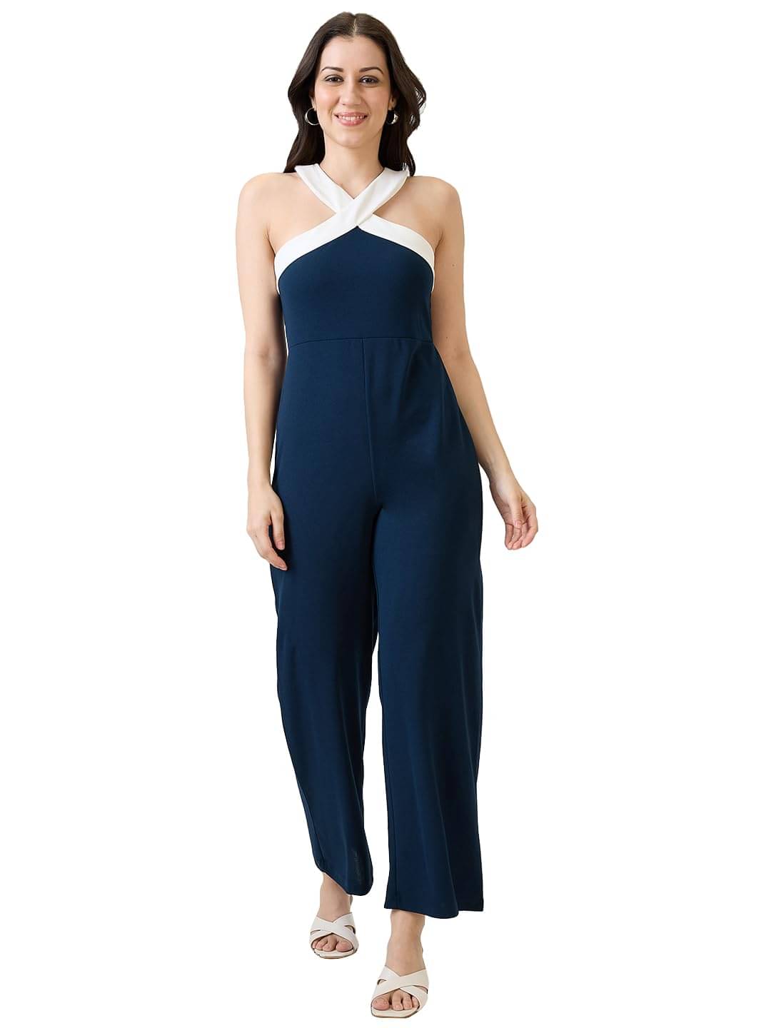     			Globus Women Polyester Jumpsuit ( Navy Blue )
