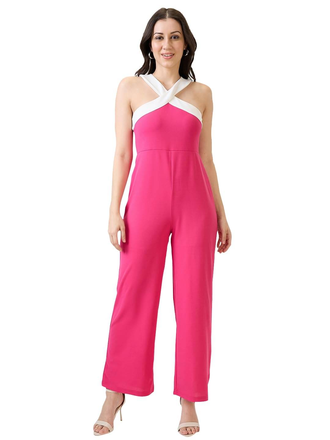     			Globus Women Polyester Jumpsuit ( Pink )