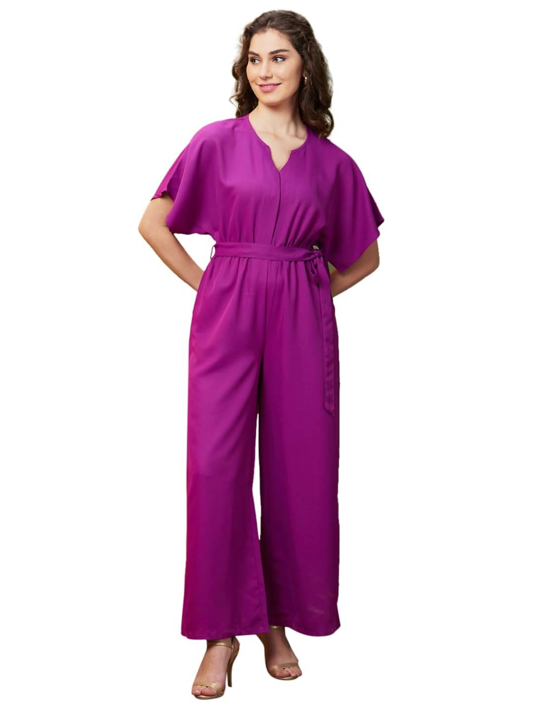    			Globus Women Polyester Jumpsuit ( Purple )