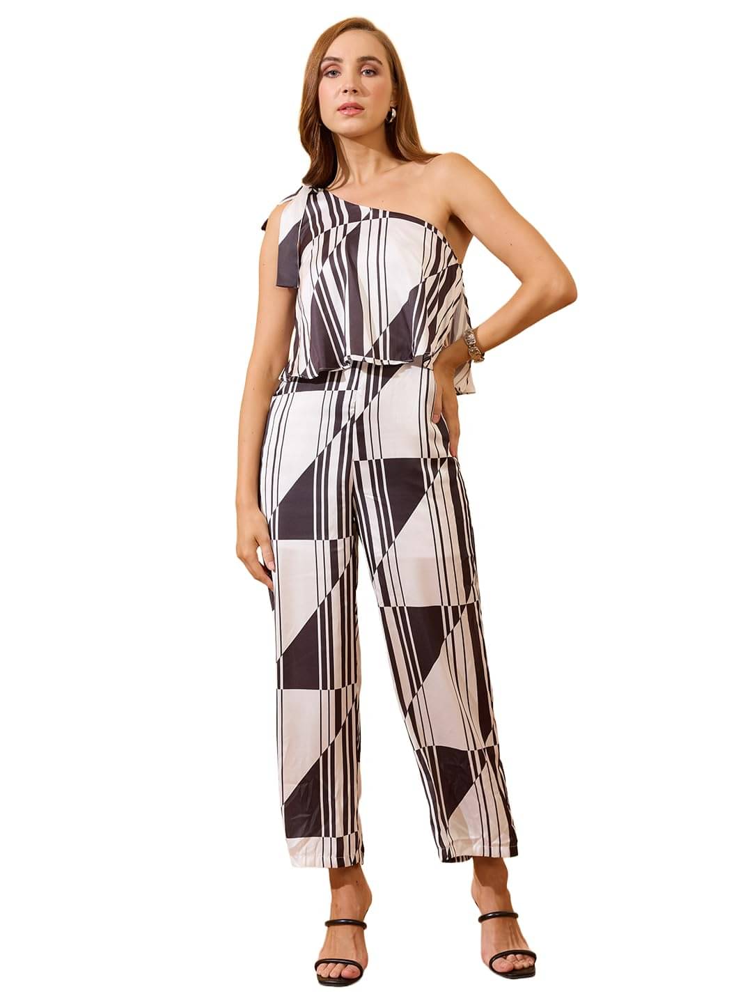 Globus Women Satin Jumpsuit ( Multicolor ) Globus Women Satin Jumpsuit ( Multicolor )