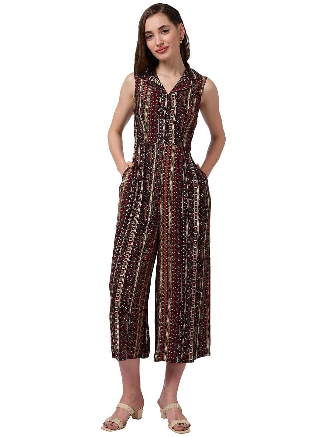     			Globus Women Viscose Jumpsuit ( Blue )