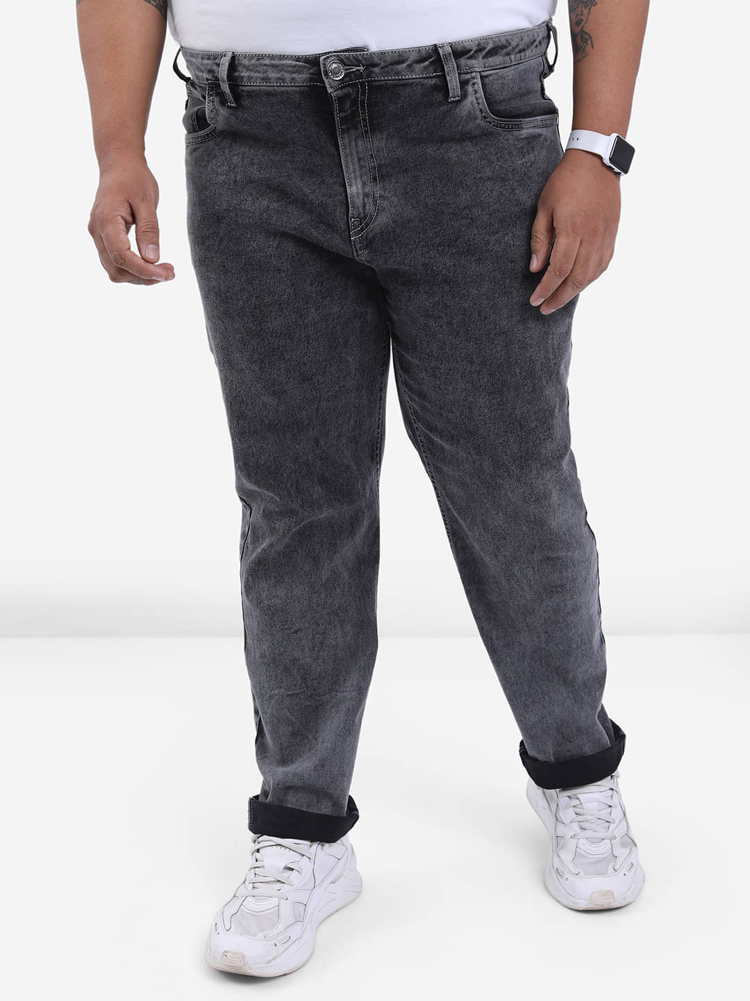     			Highlander Slim Fit Basic Men's Jeans - Grey ( Pack of 1 )