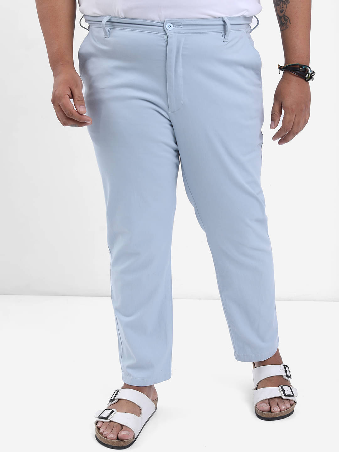     			Highlander Slim Men's Chinos - Blue ( Pack of 1 )