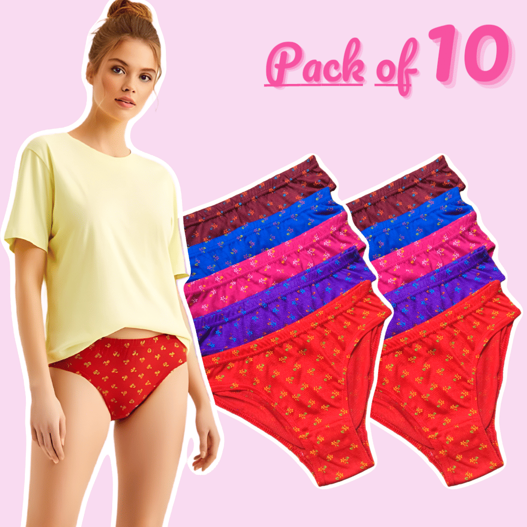Igrab Cotton Blend Hipster ( Multicolor , Pack of 10 )