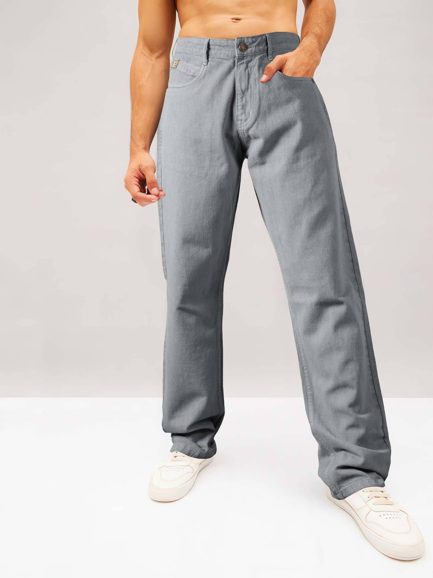 JB JUST BLACK Clean Look Men's Jeans - Grey ( Pack of 1 ) JB JUST BLACK Clean Look Men's Jeans - Grey ( Pack of 1 )