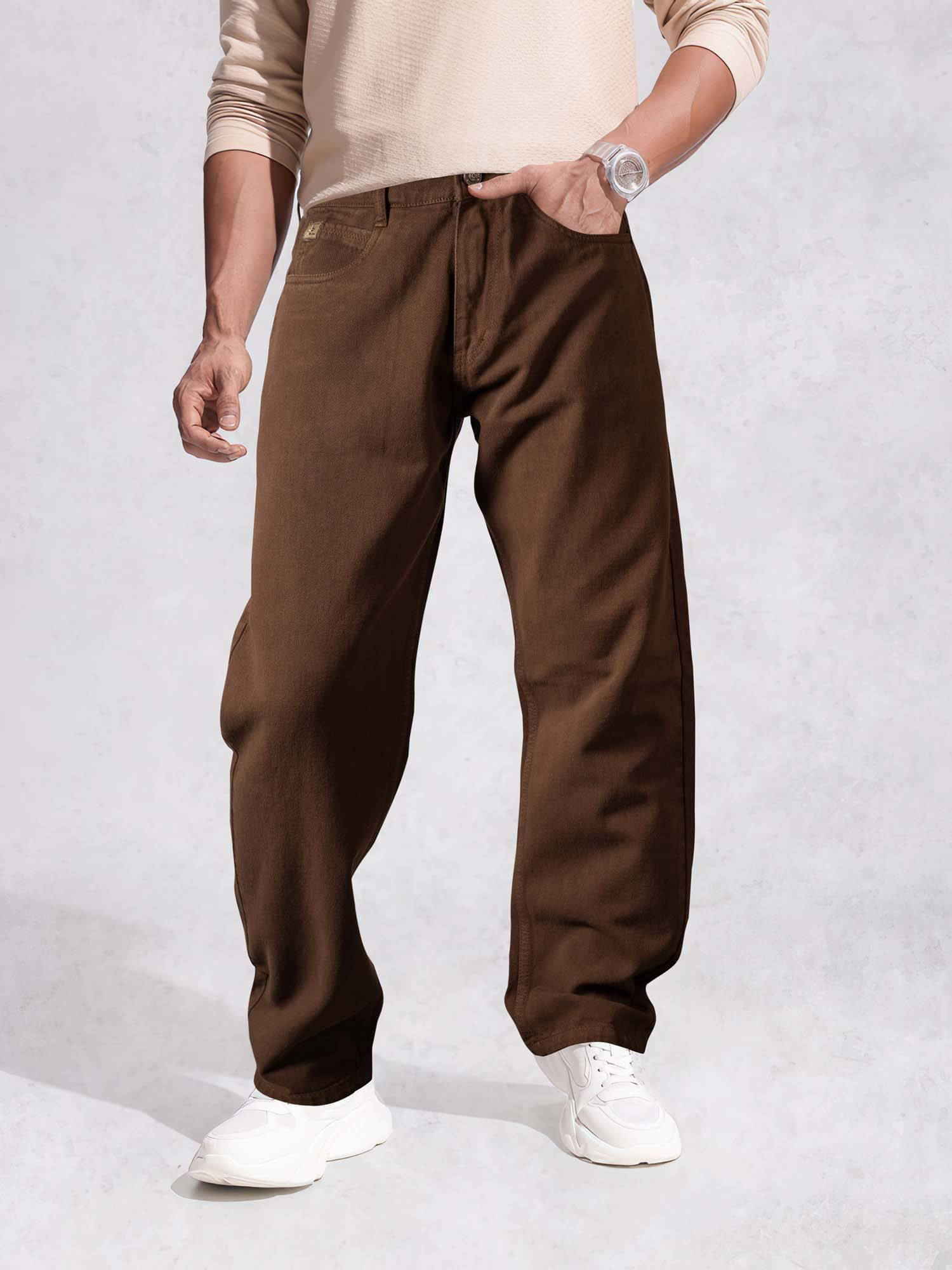 JB JUST BLACK Clean Look Men's Jeans - Coffee ( Pack of 1 ) JB JUST BLACK Clean Look Men's Jeans - Coffee ( Pack of 1 )