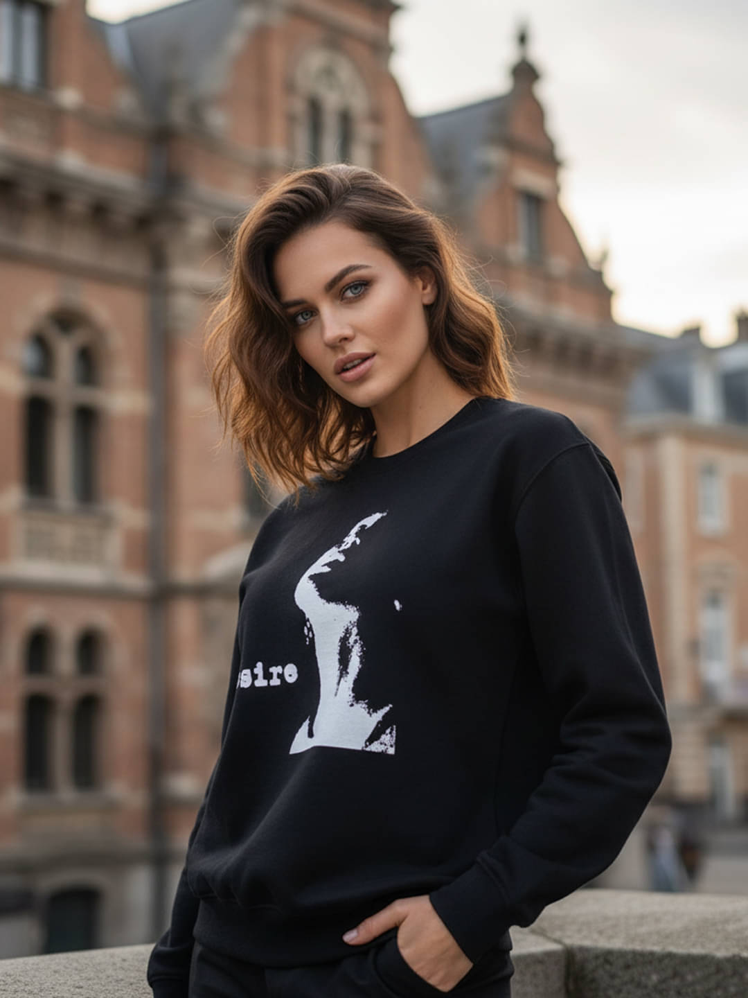 OBAAN Women Fleece Round Neck Sweatshirt ( Black ) OBAAN Women Fleece Round Neck Sweatshirt ( Black )