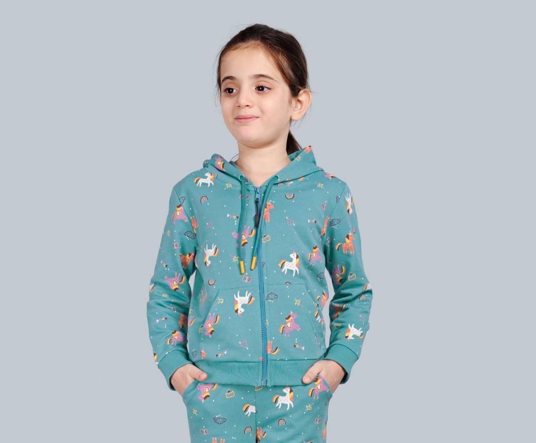     			PLUM TREE Pack of 1 Girls Cotton Sweatshirt ( Blue )