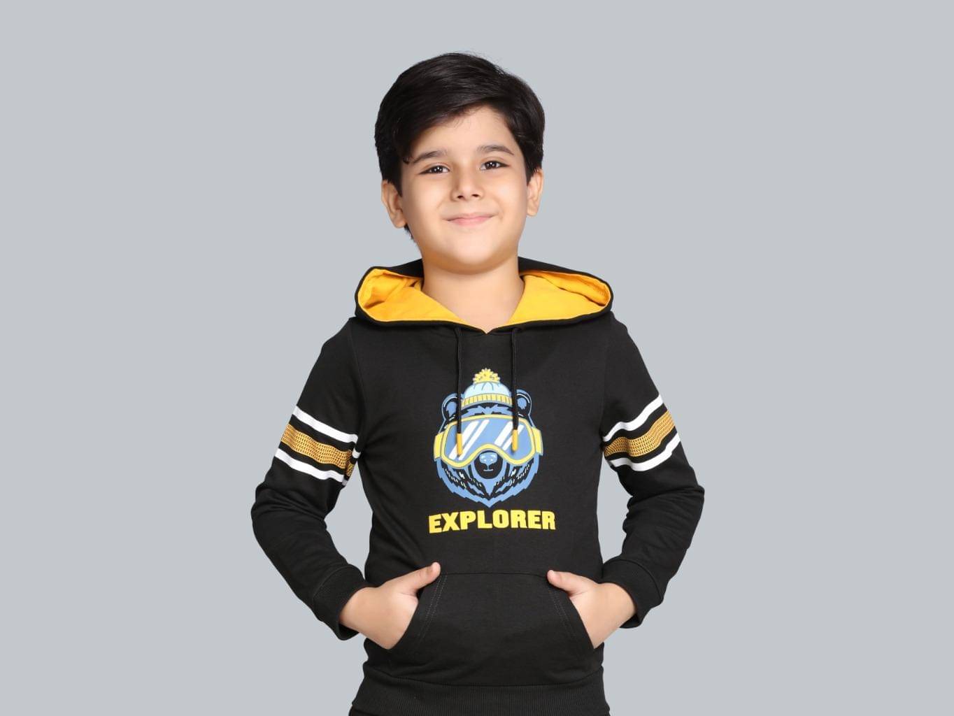    			PLUM TREE Pack of 1 Boys Cotton Sweatshirt ( Grey )
