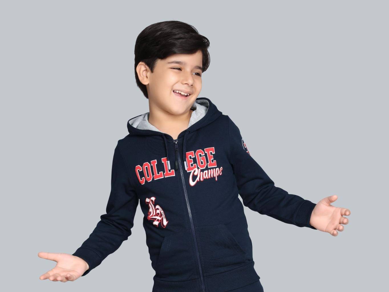     			PLUM TREE Pack of 1 Boys Cotton Sweatshirt ( Navy )