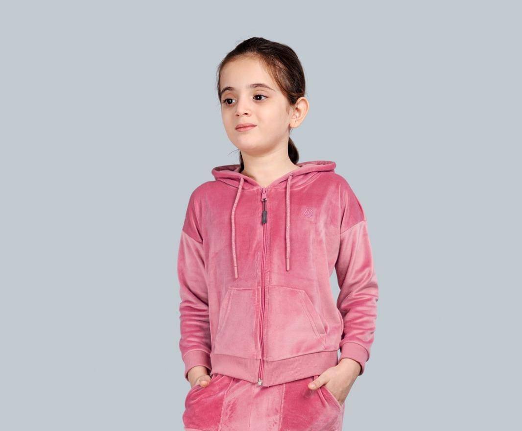     			PLUM TREE Pack of 1 Girls Polyester Sweatshirt ( Pink )