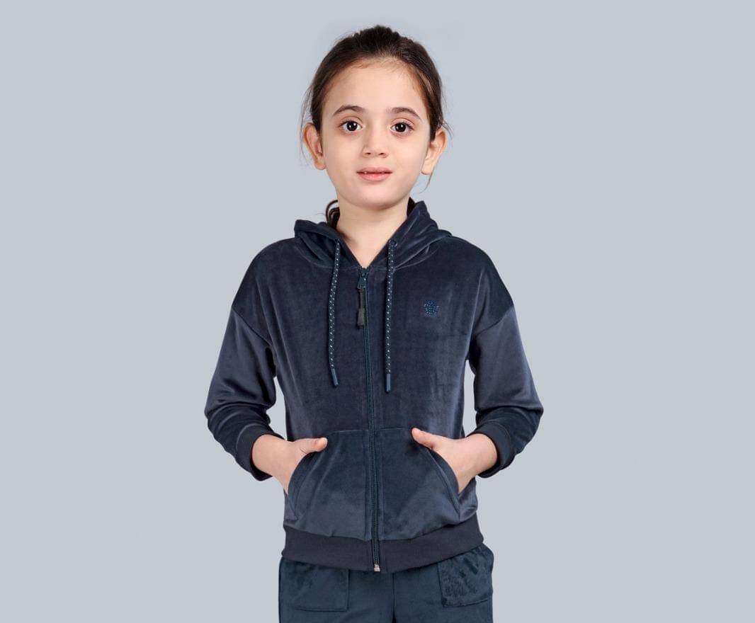     			PLUM TREE Pack of 1 Girls Polyester Sweatshirt ( Navy )