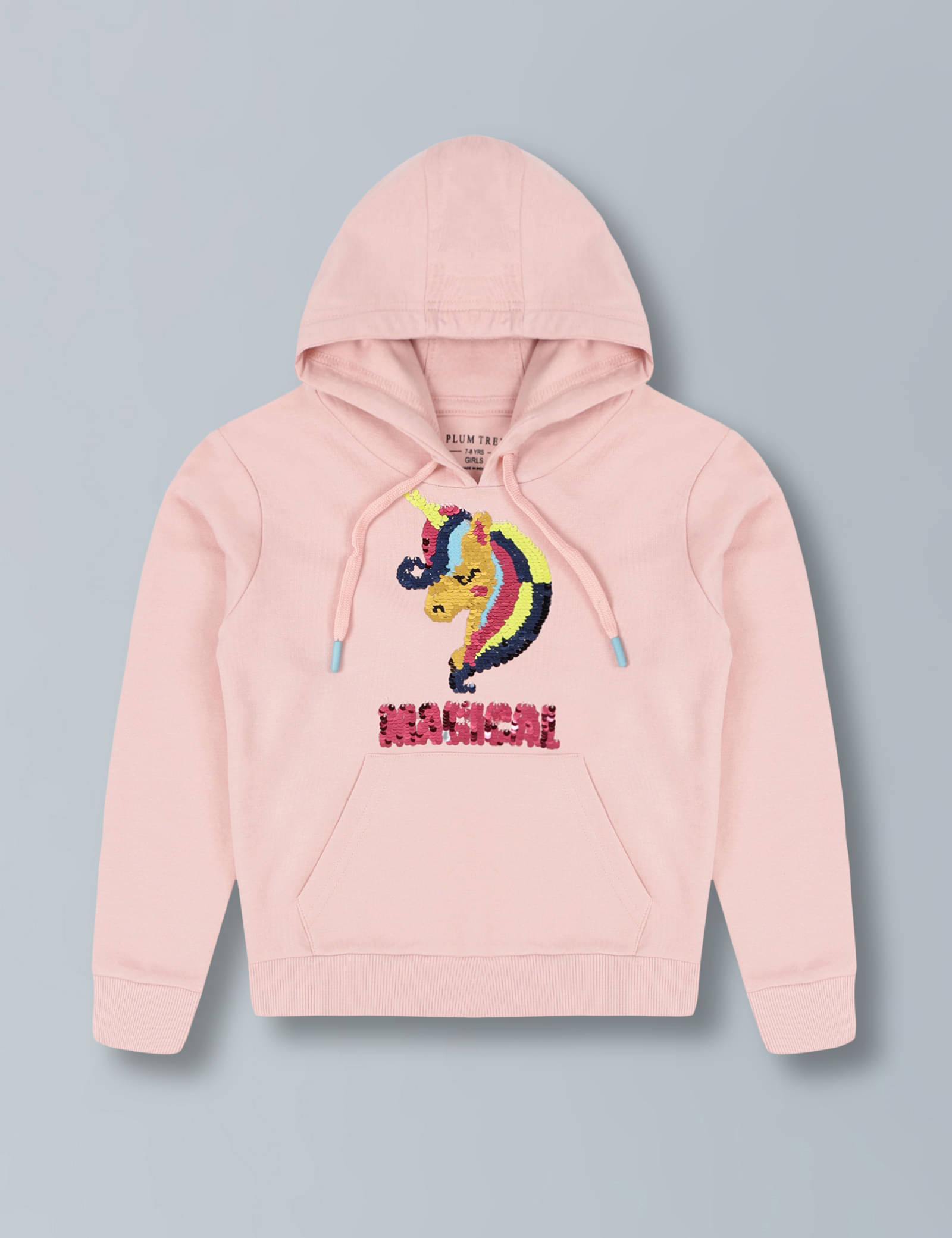     			PLUM TREE Pack of 1 Girls Cotton Sweatshirt ( Pink )