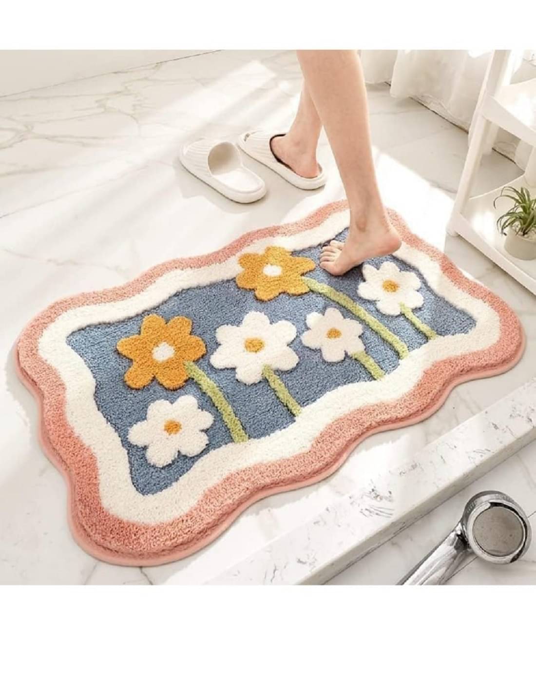 Sosha Home Decor Set of 1 Anti-skid Polypropylene Door Mat ( 60 X 40 cm ) White Sosha Home Decor Set of 1 Anti-skid Polypropylene Door Mat ( 60 X 40 cm ) White