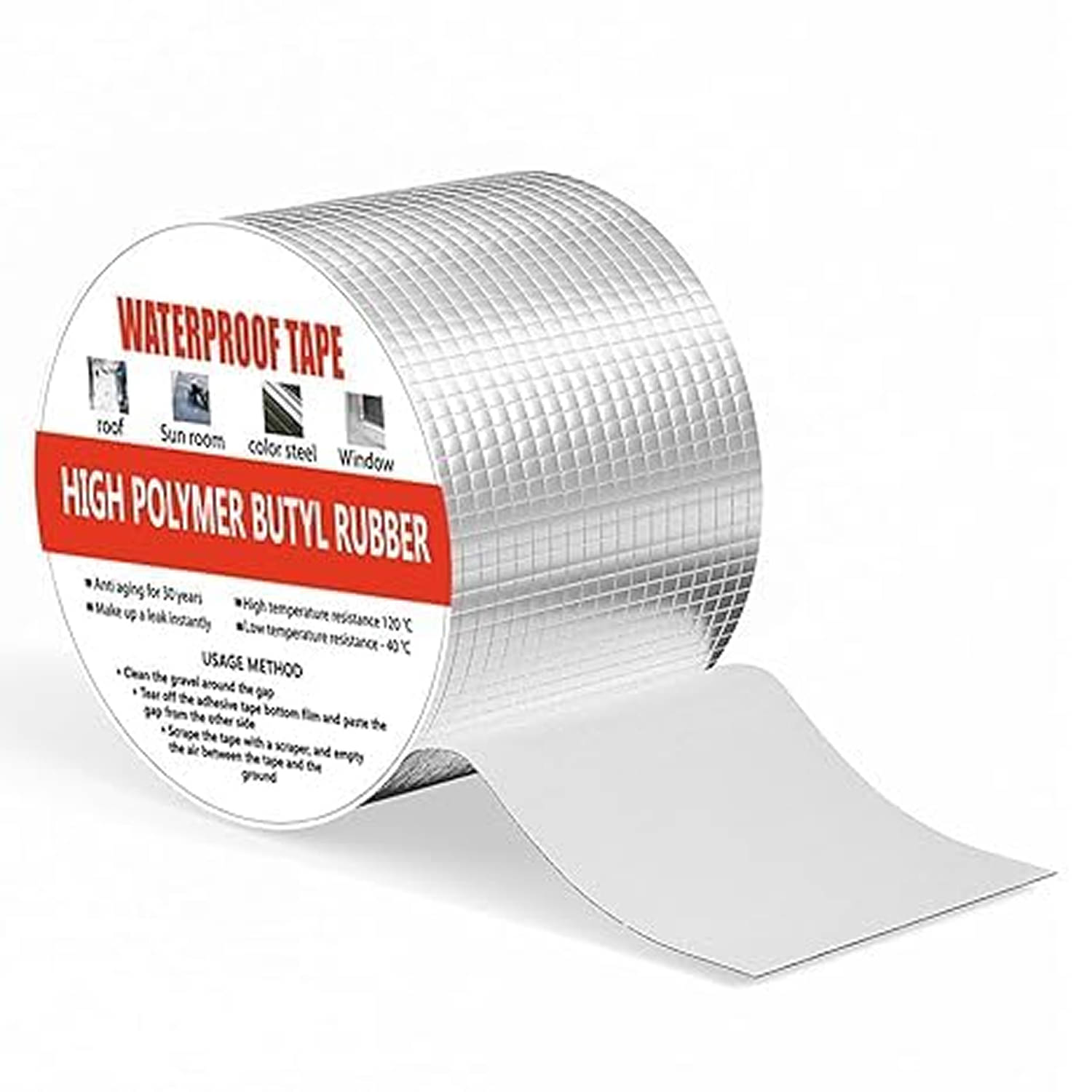     			Super Strong Waterproof Butyl Rubber Tape for Roof, Window, Pipe Leak Repair – High Adhesion & Heat Resistant Sealant Roll
