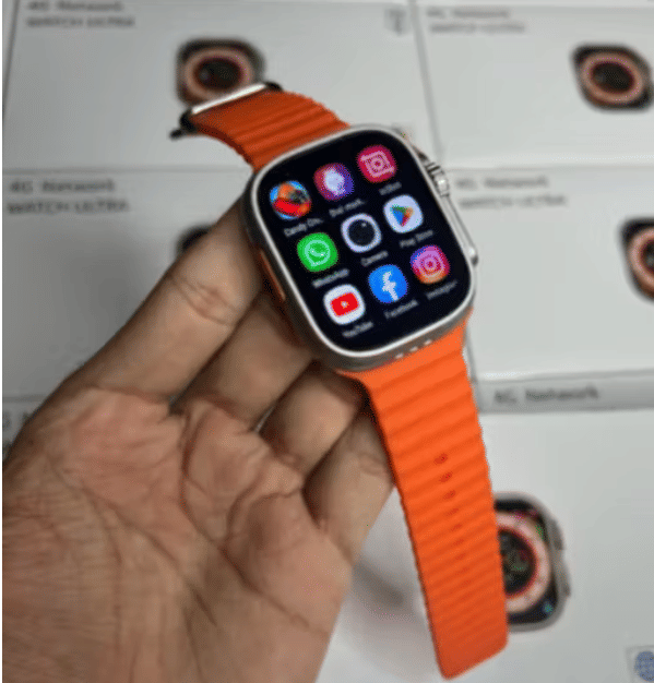 T800 Ultra Smart Watch with Beautiful Strap, Bluetooth Calling Smart Watch, 1.99" Touch Display with Fitness & Outdoor, Health & Medical Tracker, 8 Unique UI Interactions (Orange)     			T800 Ultra Smart Watch with Beautiful Strap, Bluetooth Calling Smart Watch, 1.99" Touch Display with Fitness & Outdoor, Health & Medical Tracker, 8 Unique UI Interactions (Orange)