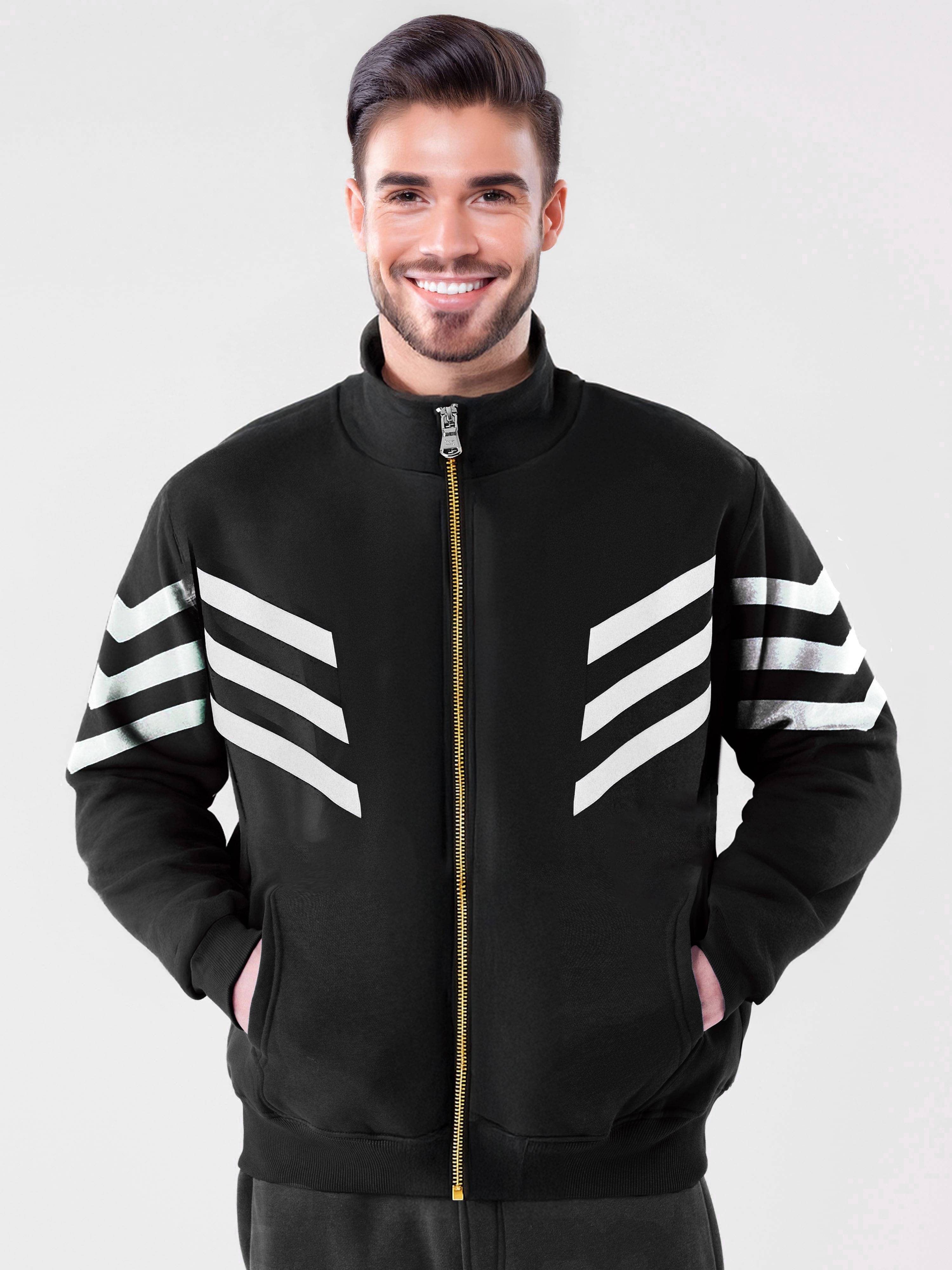 Tripr Cotton Blend Men's Casual Jacket - Black ( Pack of 1 ) Tripr Cotton Blend Men's Casual Jacket - Black ( Pack of 1 )