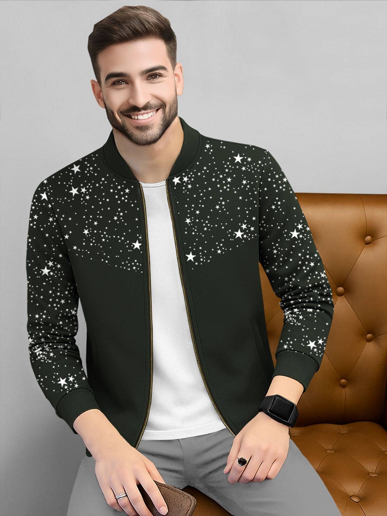 Tripr Cotton Blend Round Neck Men's Sweatshirt - Green ( Pack of 1 ) Tripr Cotton Blend Round Neck Men's Sweatshirt - Green ( Pack of 1 )