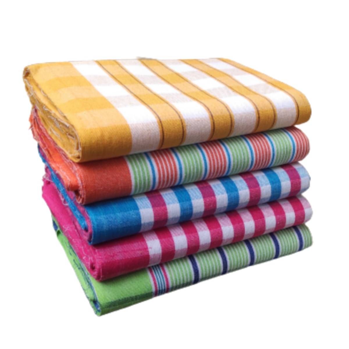     			VUNNAVA Pack of 5 Cotton Above 600 -GSM Bath Towel ( Multicolor )