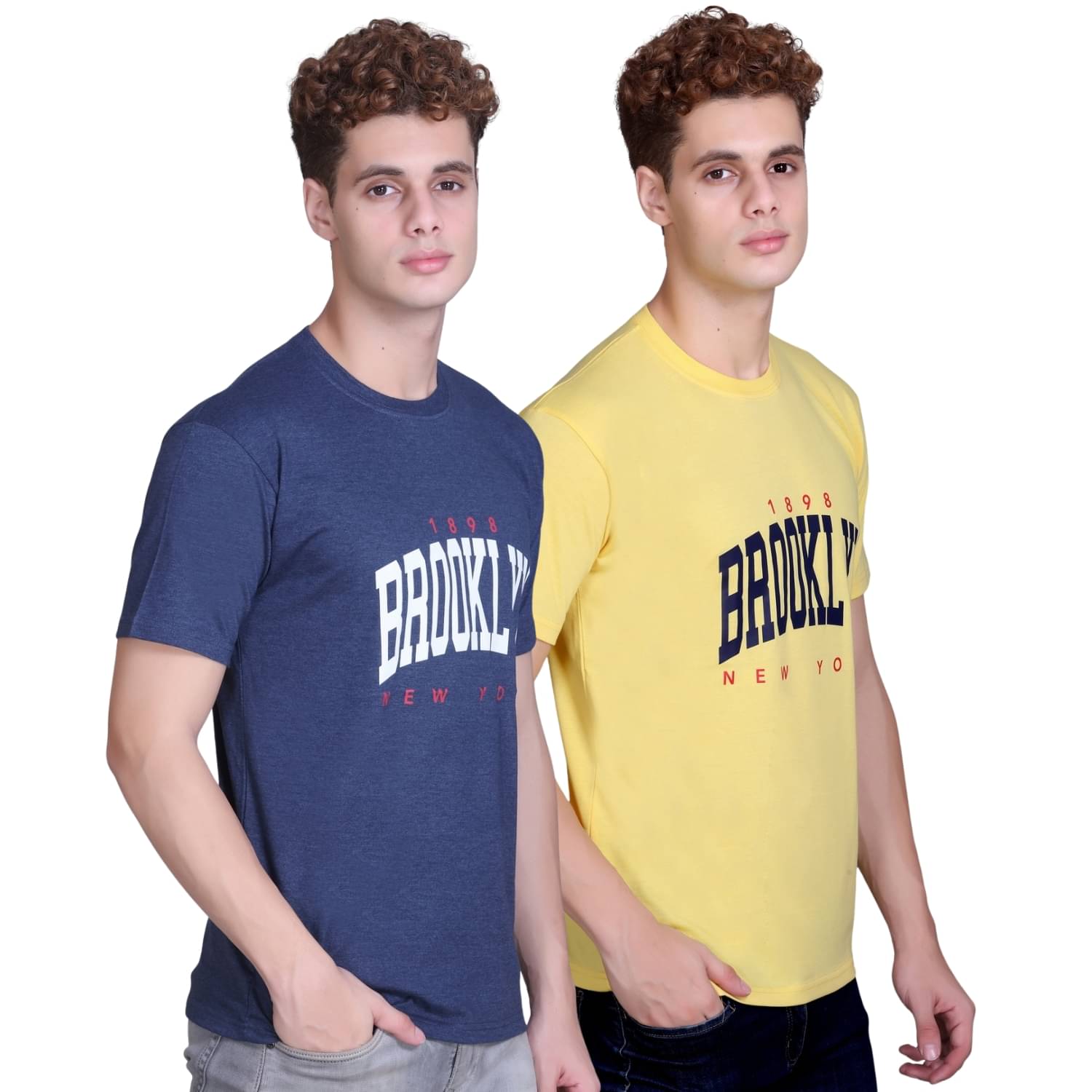    			ZEFFORA Men Cotton Blend Regular Fit Printed T-Shirt ( Multicolor9 )