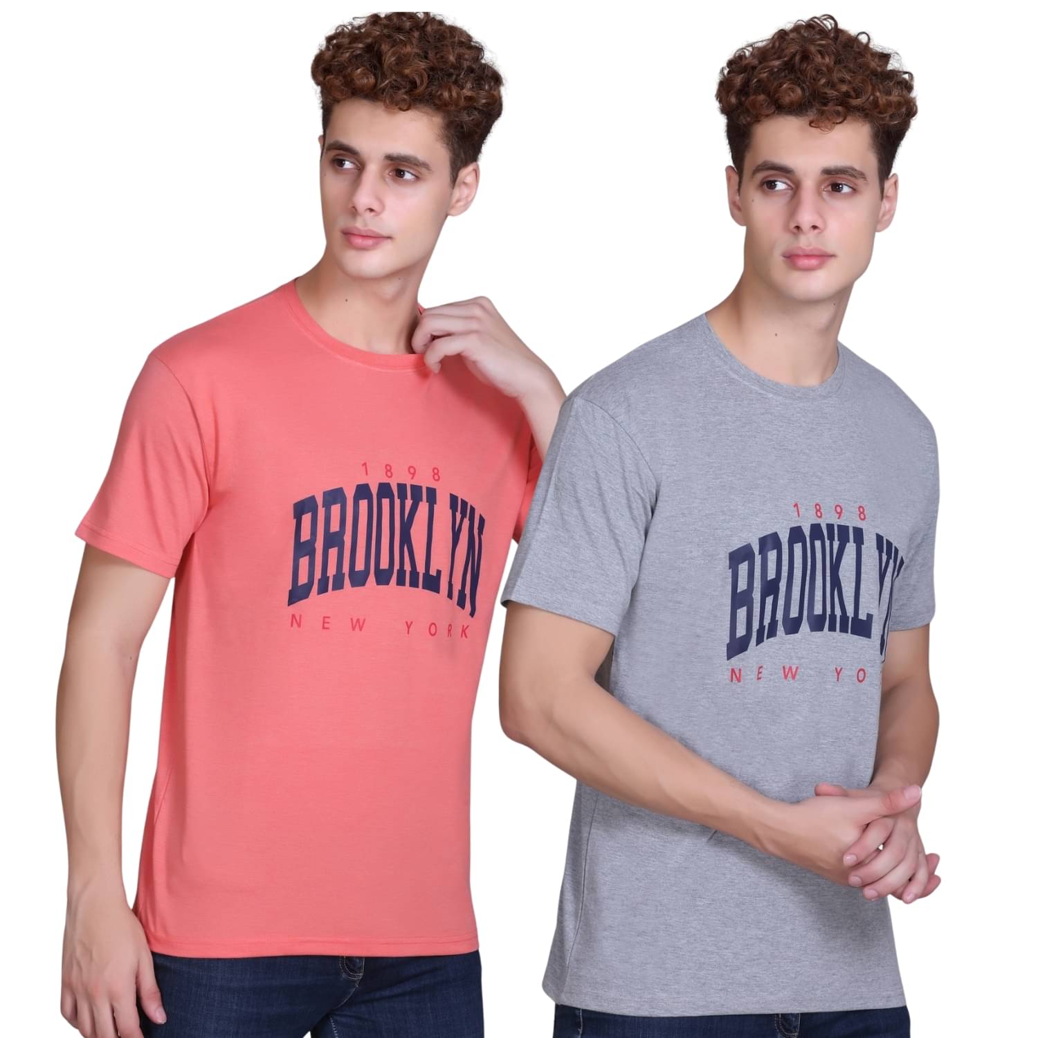 ZEFFORA Men Cotton Blend Regular Fit Printed T-Shirt ( Multicolor10 ) ZEFFORA Men Cotton Blend Regular Fit Printed T-Shirt ( Multicolor10 )