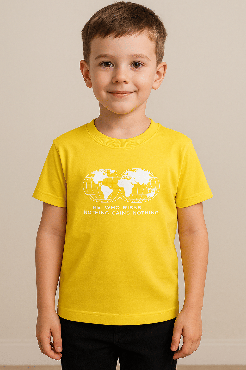     			kavlo Pack of 1 Boys & Girls Polyester T-Shirt ( Yellow )