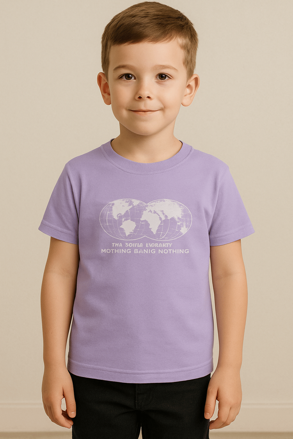     			kavlo Pack of 1 Boys & Girls Polyester T-Shirt ( Lavender )