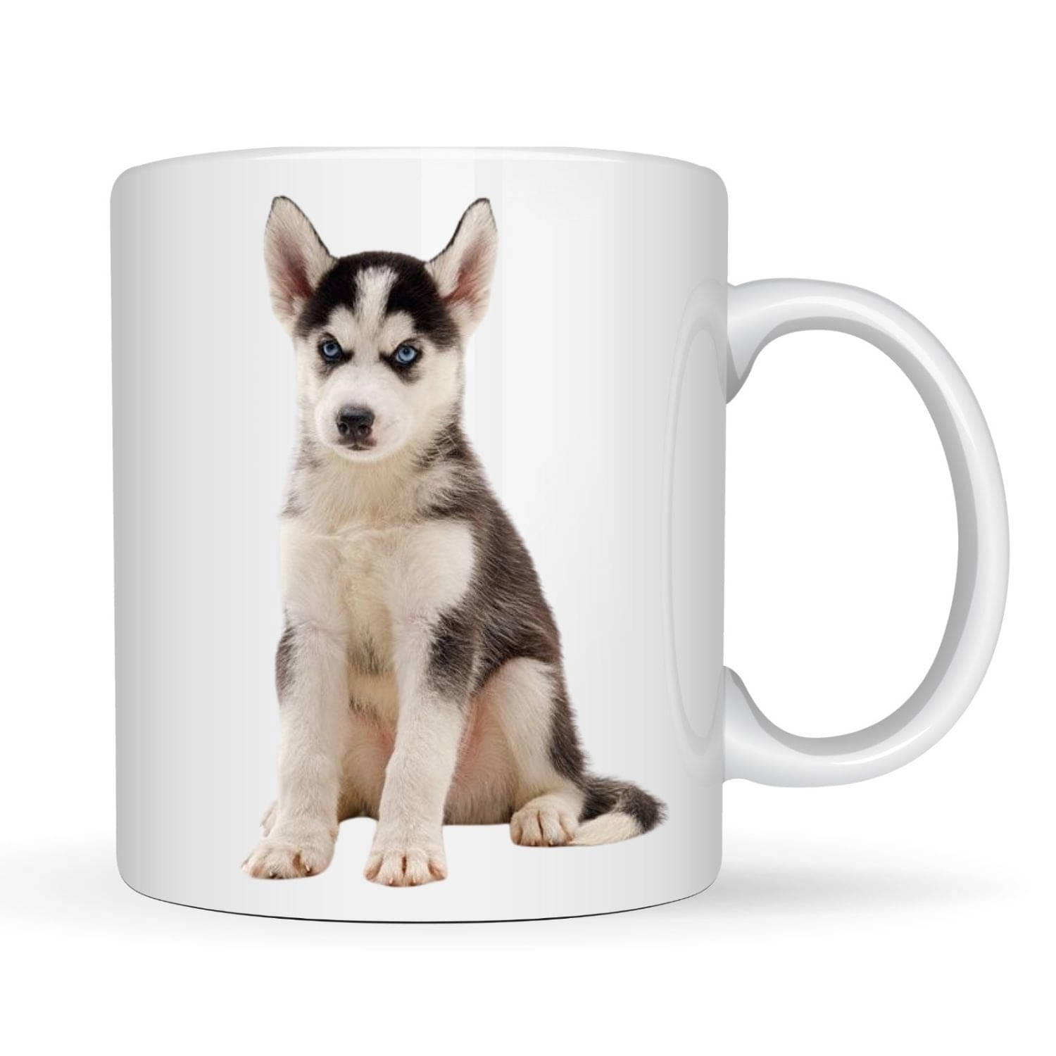     			maddock corp White mug dog Animal Ceramic Coffee Mug 350 mL ( Pack of 1 )