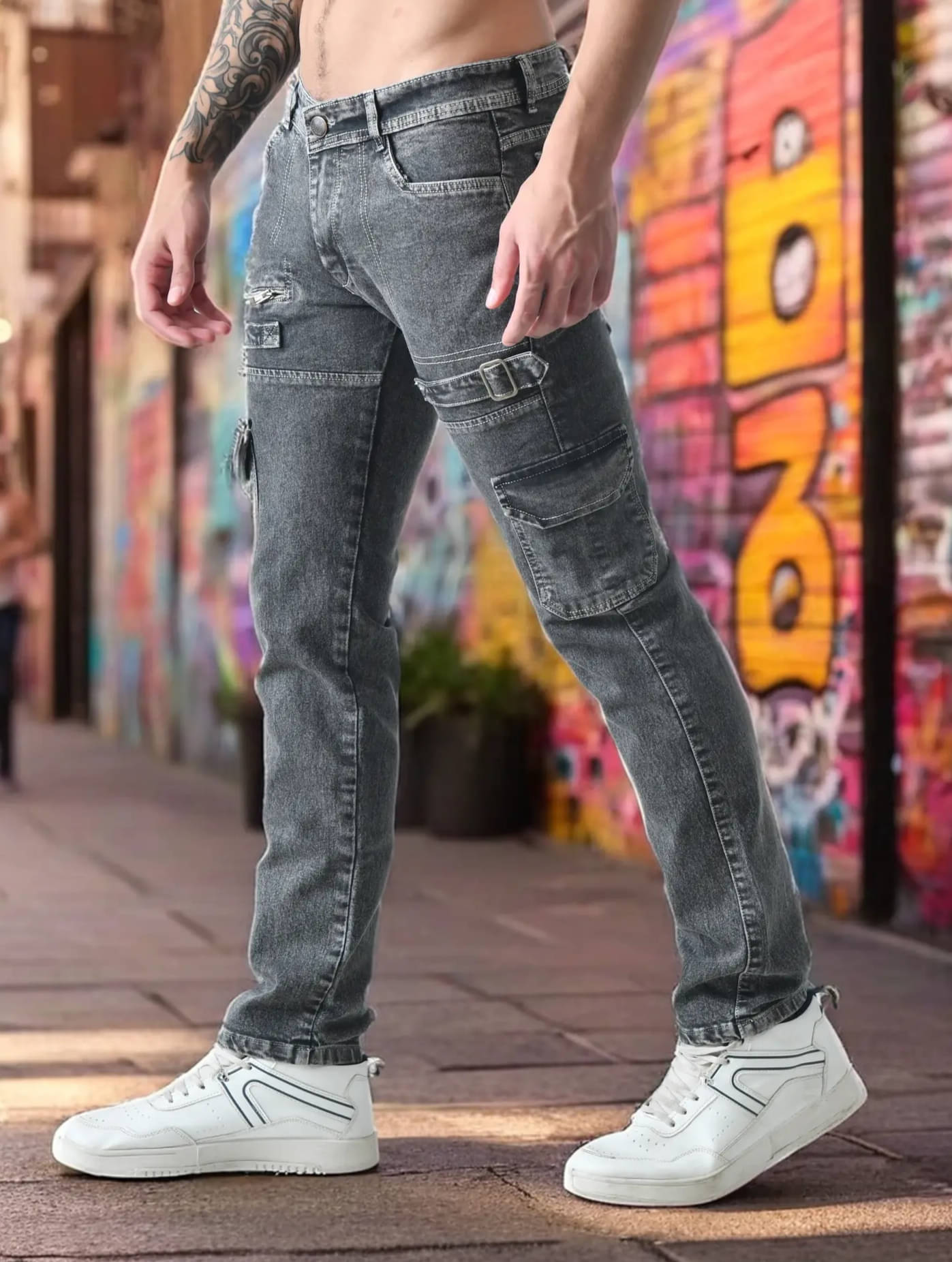 styhub Clean Look Men's Jeans - Olive ( Pack of 1 )     			styhub Clean Look Men's Jeans - Olive ( Pack of 1 )