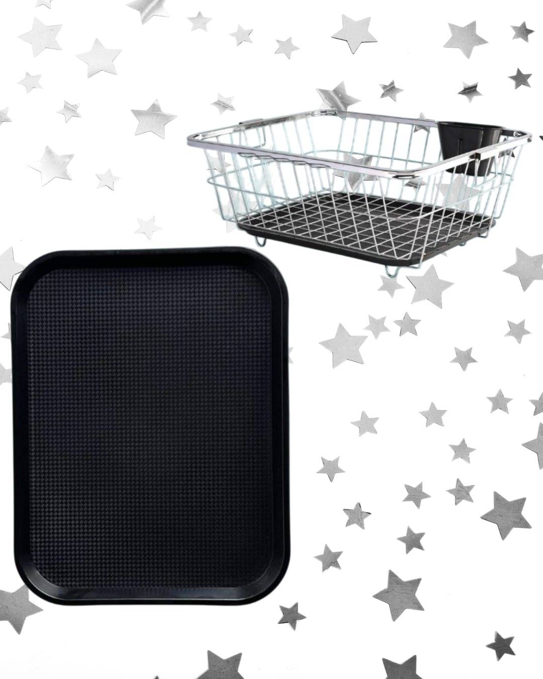 ALCY Silver Steel Dish Drainers ( Pack of 1 ) ALCY Silver Steel Dish Drainers ( Pack of 1 )