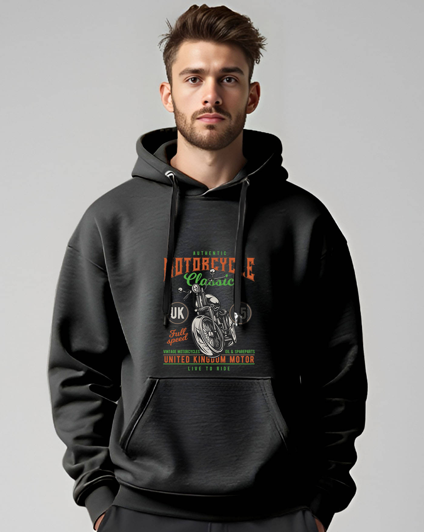     			AOOSH Fleece Hooded Men's Sweatshirt - Black ( Pack of 1 )