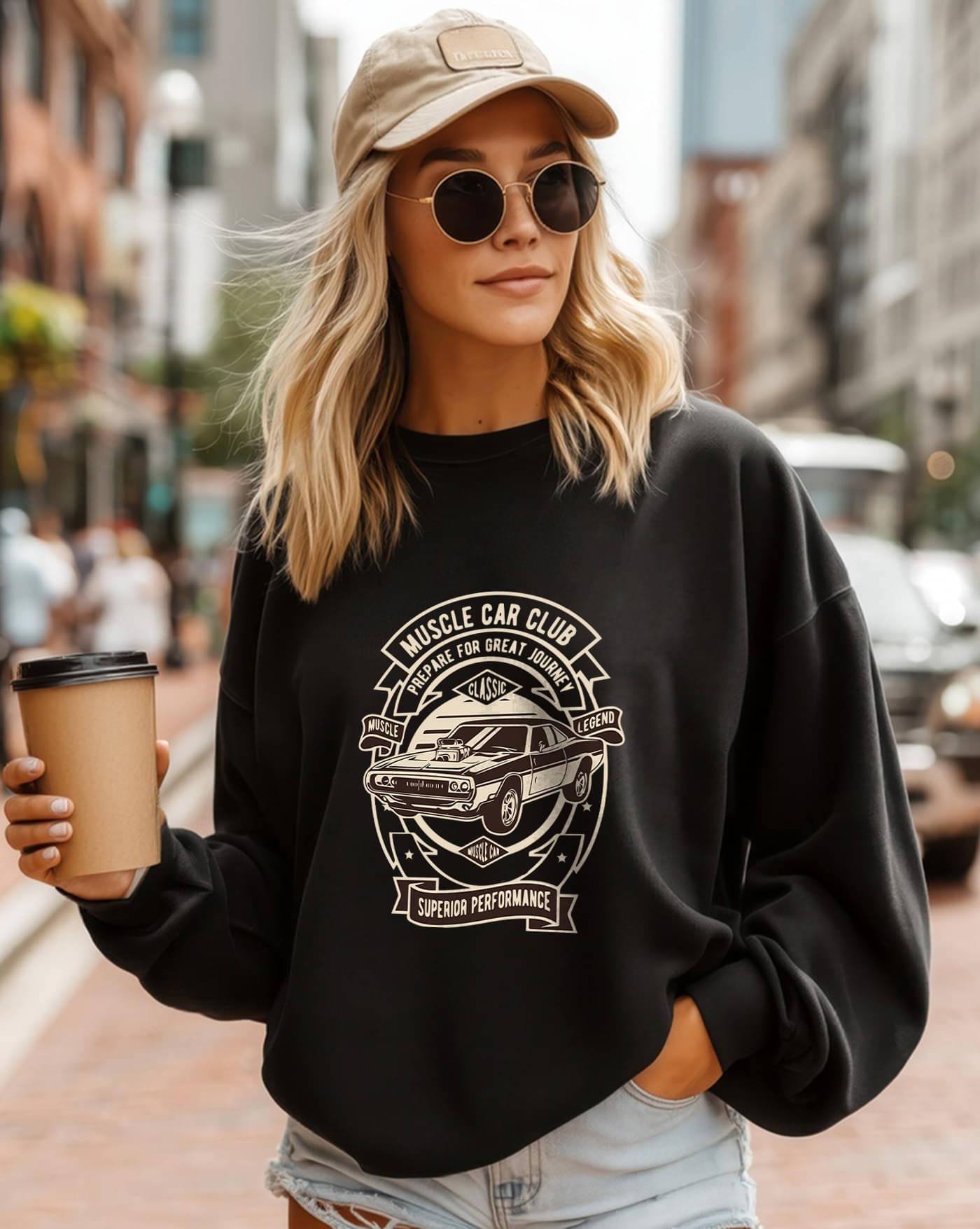 AOOSH Women Fleece Round Neck Sweatshirt ( Black ) AOOSH Women Fleece Round Neck Sweatshirt ( Black )