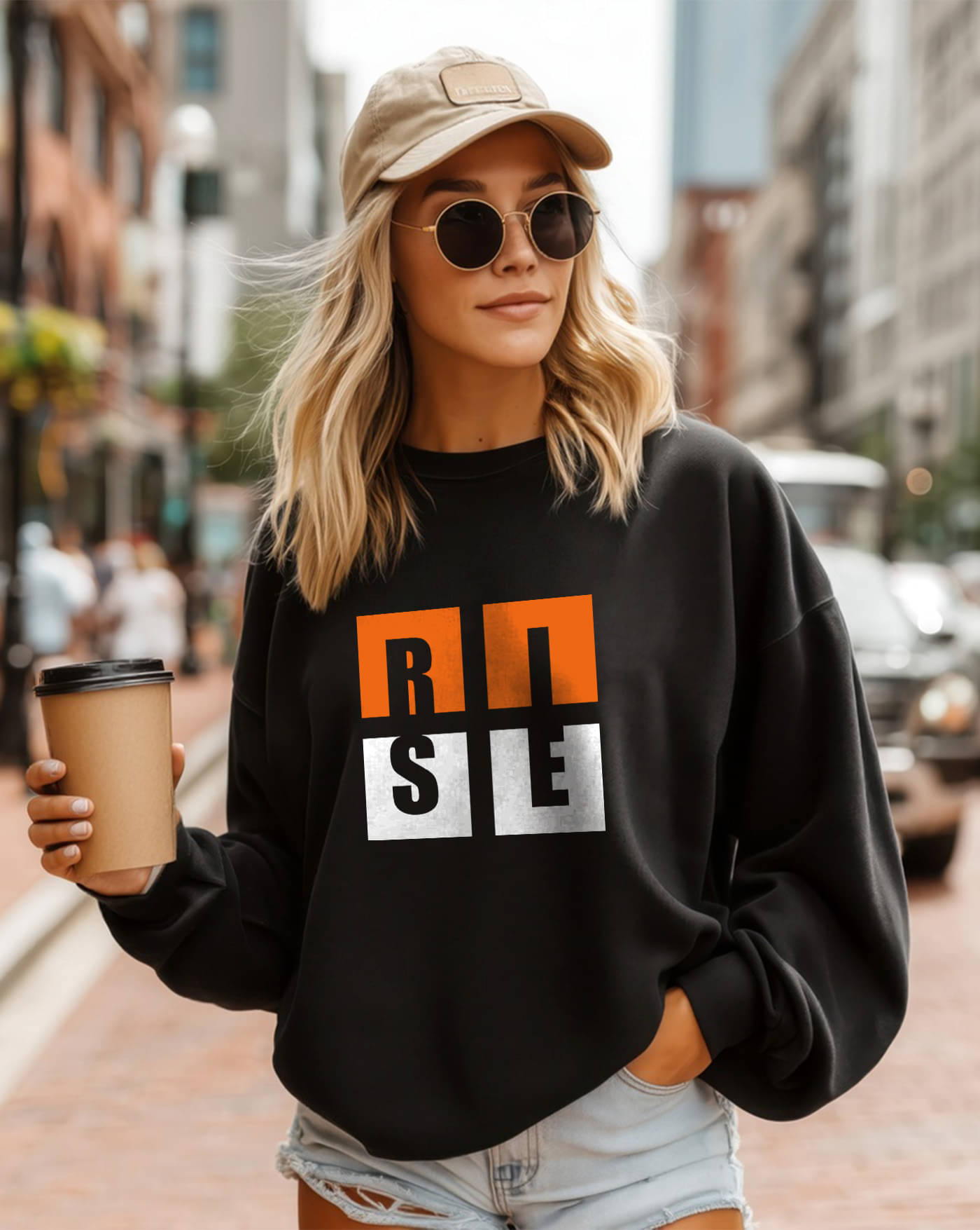AOOSH Women Fleece Round Neck Sweatshirt ( Black ) AOOSH Women Fleece Round Neck Sweatshirt ( Black )