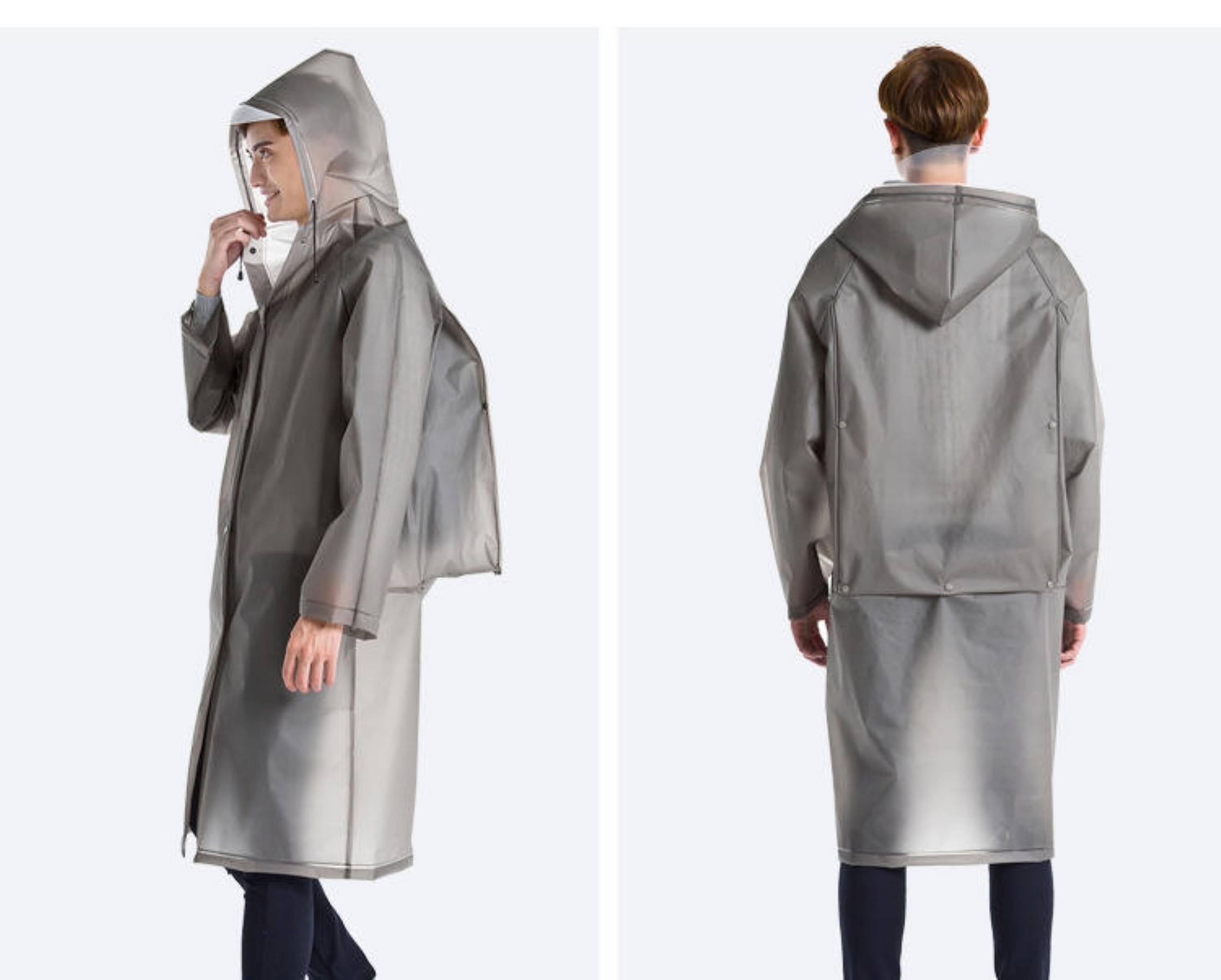 Adorazone Grey Nylon Men's Long Raincoat ( Pack of 2 ) Adorazone Grey Nylon Men's Long Raincoat ( Pack of 2 )