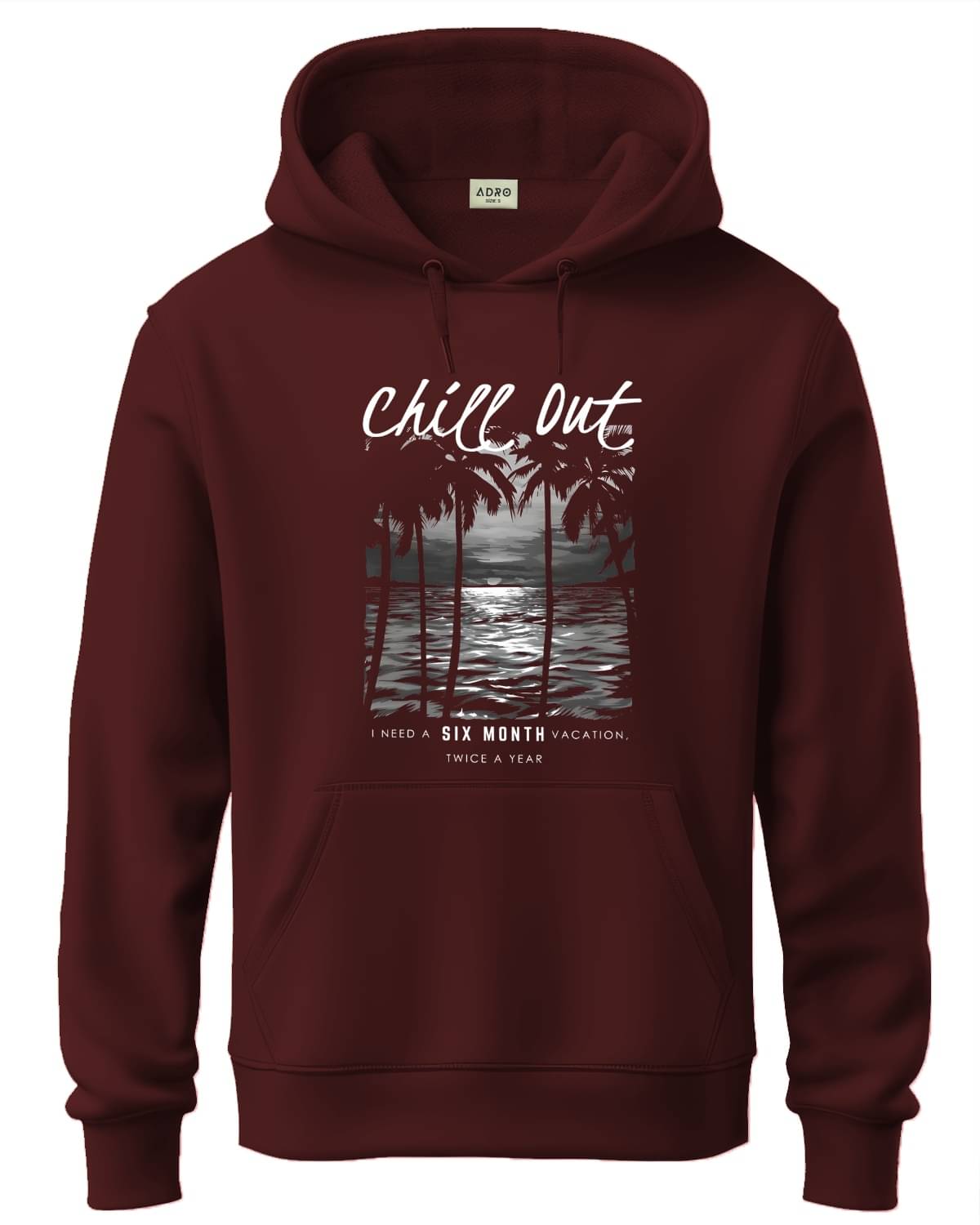 Adro Fleece Hooded Men's Sweatshirt - Maroon ( Pack of 1 )     			Adro Fleece Hooded Men's Sweatshirt - Maroon ( Pack of 1 )