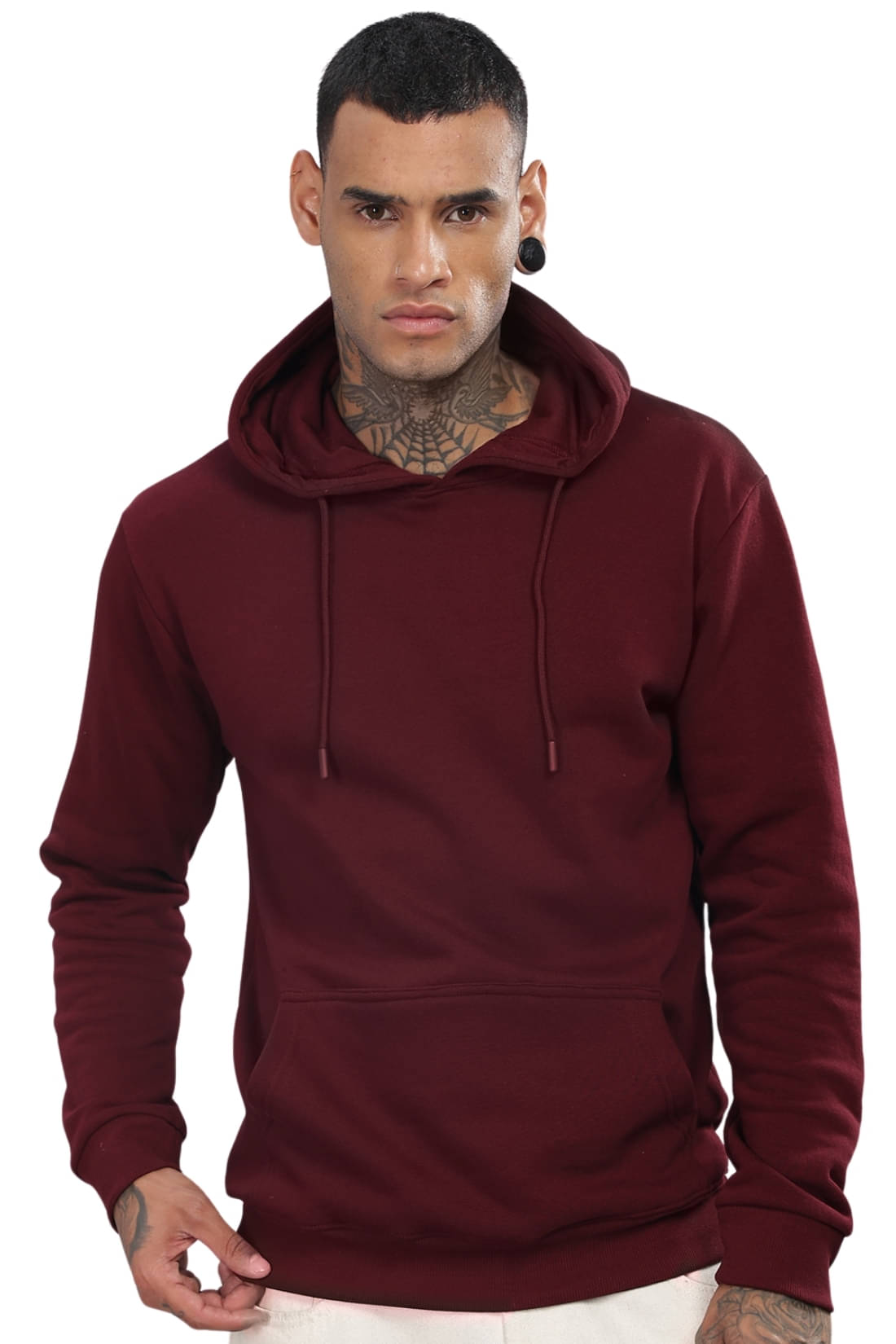     			Adro Fleece Hooded Men's Sweatshirt - Maroon ( Pack of 1 )