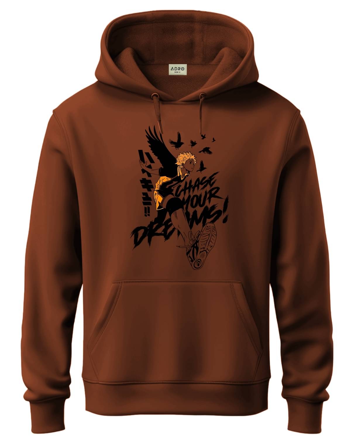     			Adro Fleece Hooded Men's Sweatshirt - Brown ( Pack of 1 )