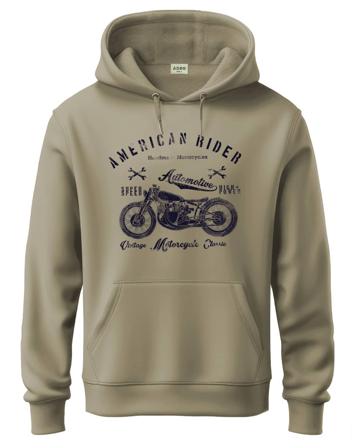     			Adro Fleece Hooded Men's Sweatshirt - Beige ( Pack of 1 )