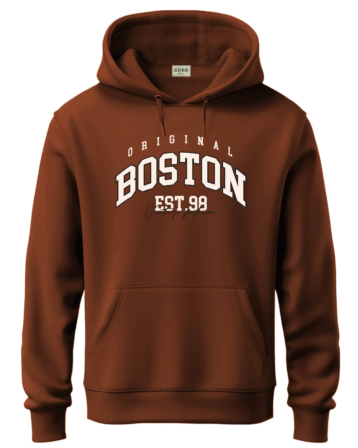     			Adro Fleece Hooded Men's Sweatshirt - Brown ( Pack of 1 )