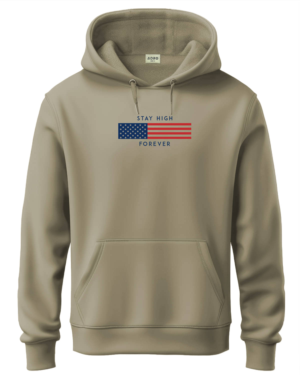 Adro Fleece Hooded Men's Sweatshirt - Beige ( Pack of 1 ) Adro Fleece Hooded Men's Sweatshirt - Beige ( Pack of 1 )