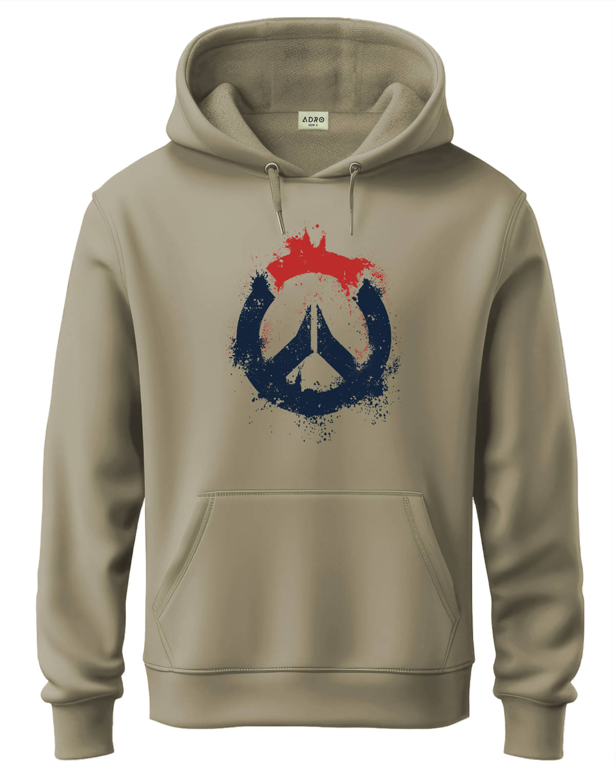     			Adro Fleece Hooded Men's Sweatshirt - Beige ( Pack of 1 )