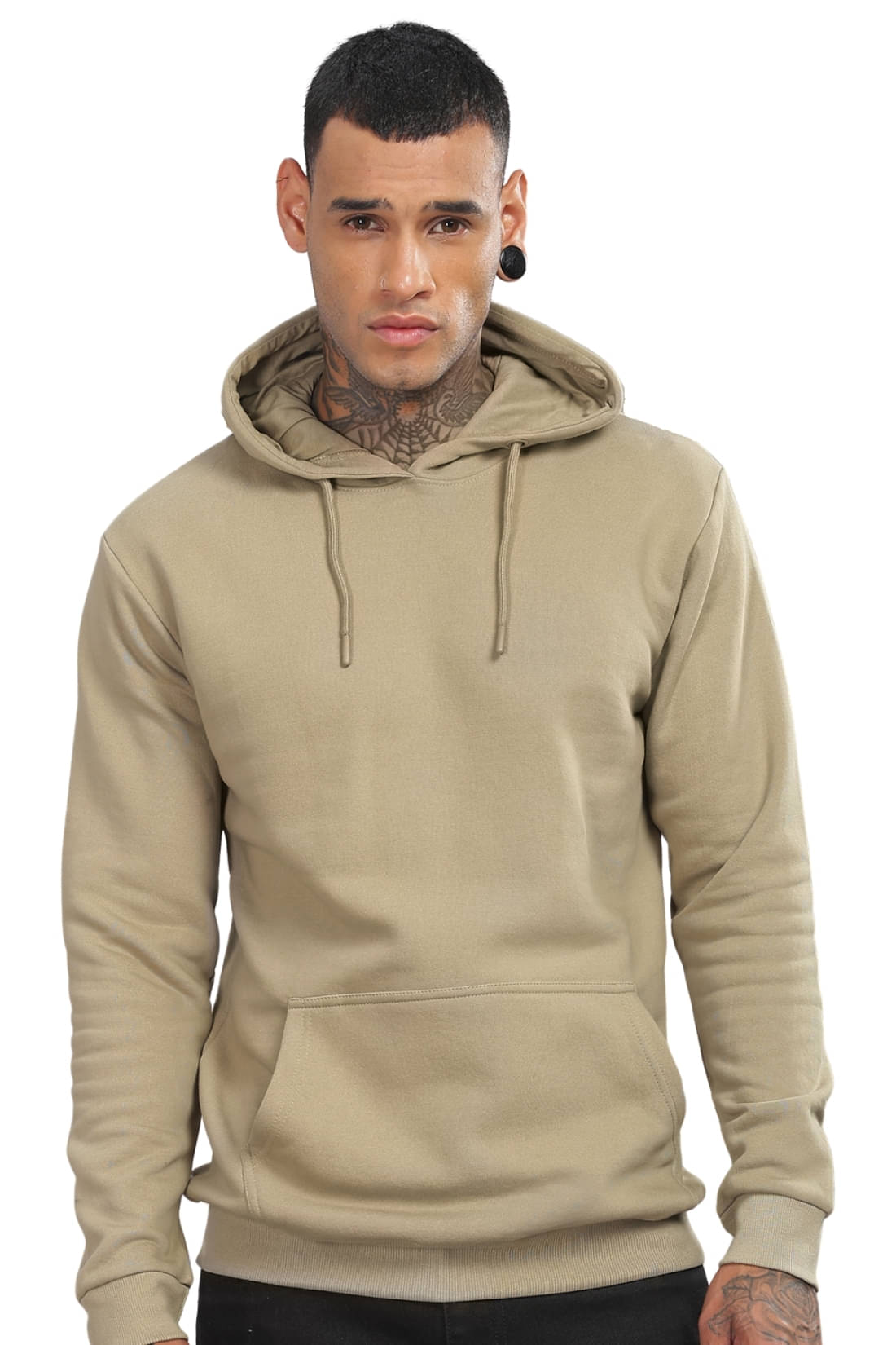     			Adro Fleece Hooded Men's Sweatshirt - Beige ( Pack of 1 )