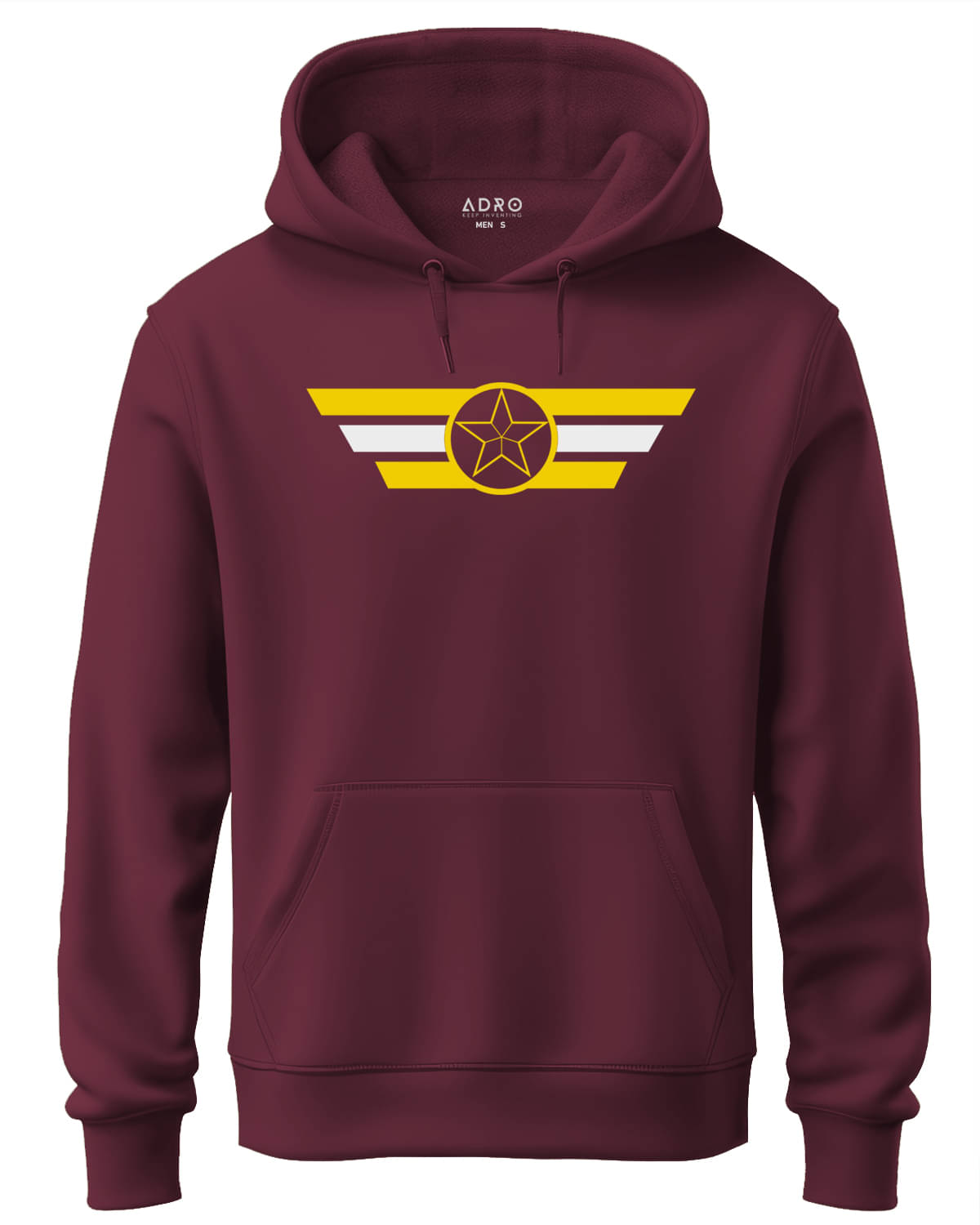     			Adro Fleece Hooded Men's Sweatshirt - Maroon ( Pack of 1 )