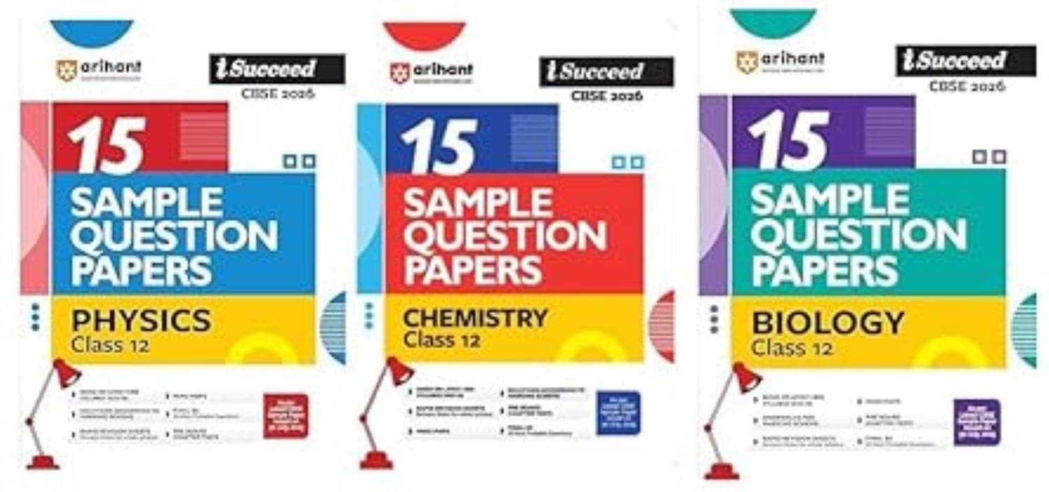     			Arihant I Succeed CBSE Sample Question Papers Class 12 Physics, Chemistry & Biology Exam 2026 | 15 Sample Papers With Solved Paper 2025