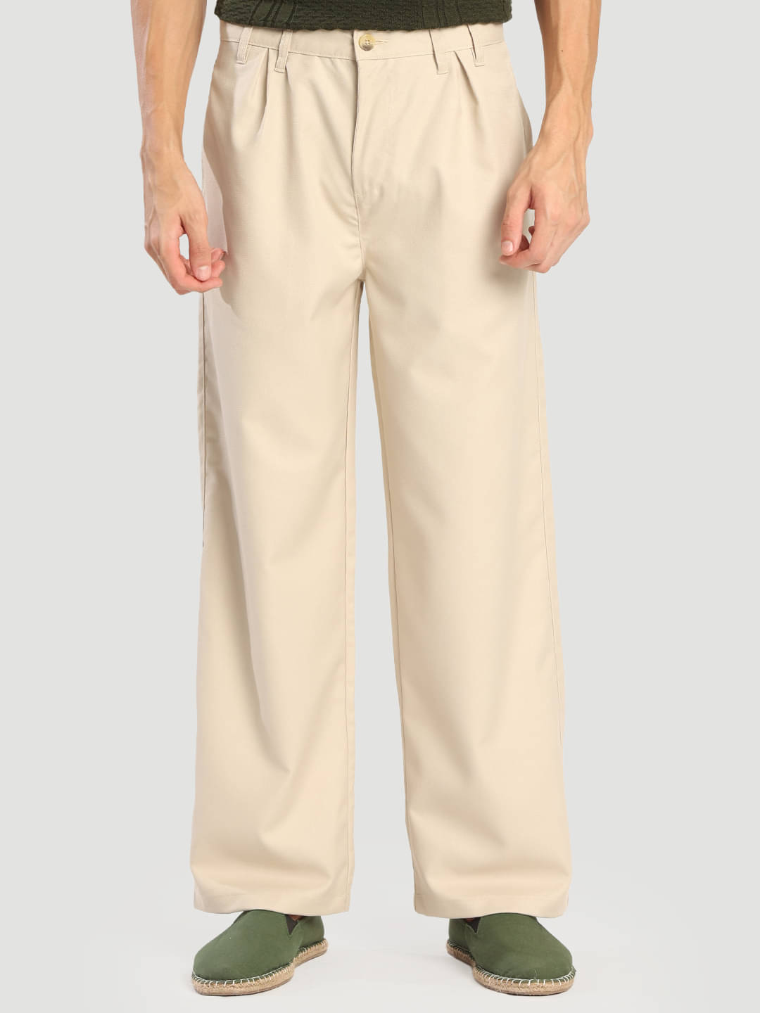     			Bene Kleed Relax Men's Trouser - Cream ( Pack of 1 )