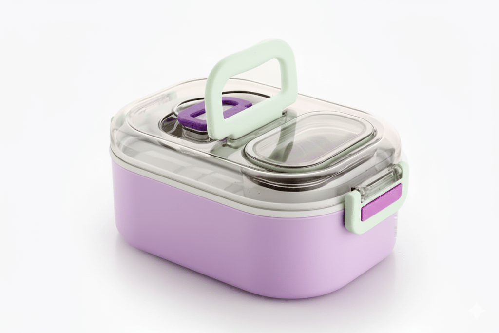     			Dreamy Delights Mighty Lunch Box Plastic Lunch Box 2 - Container ( Pack of 1 )