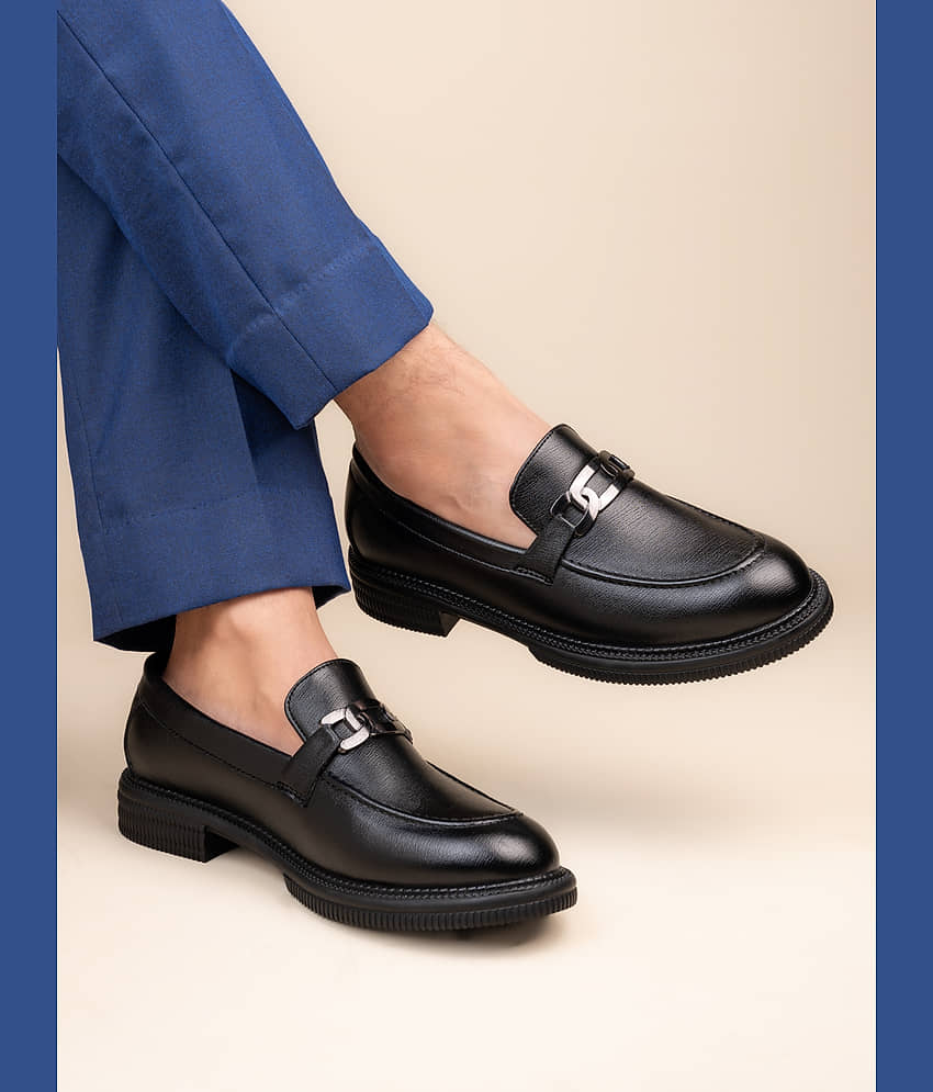 Fentacia Black Men's Mocassin Formal Shoes - Formal Shoes | Buy online on ZillyBuy