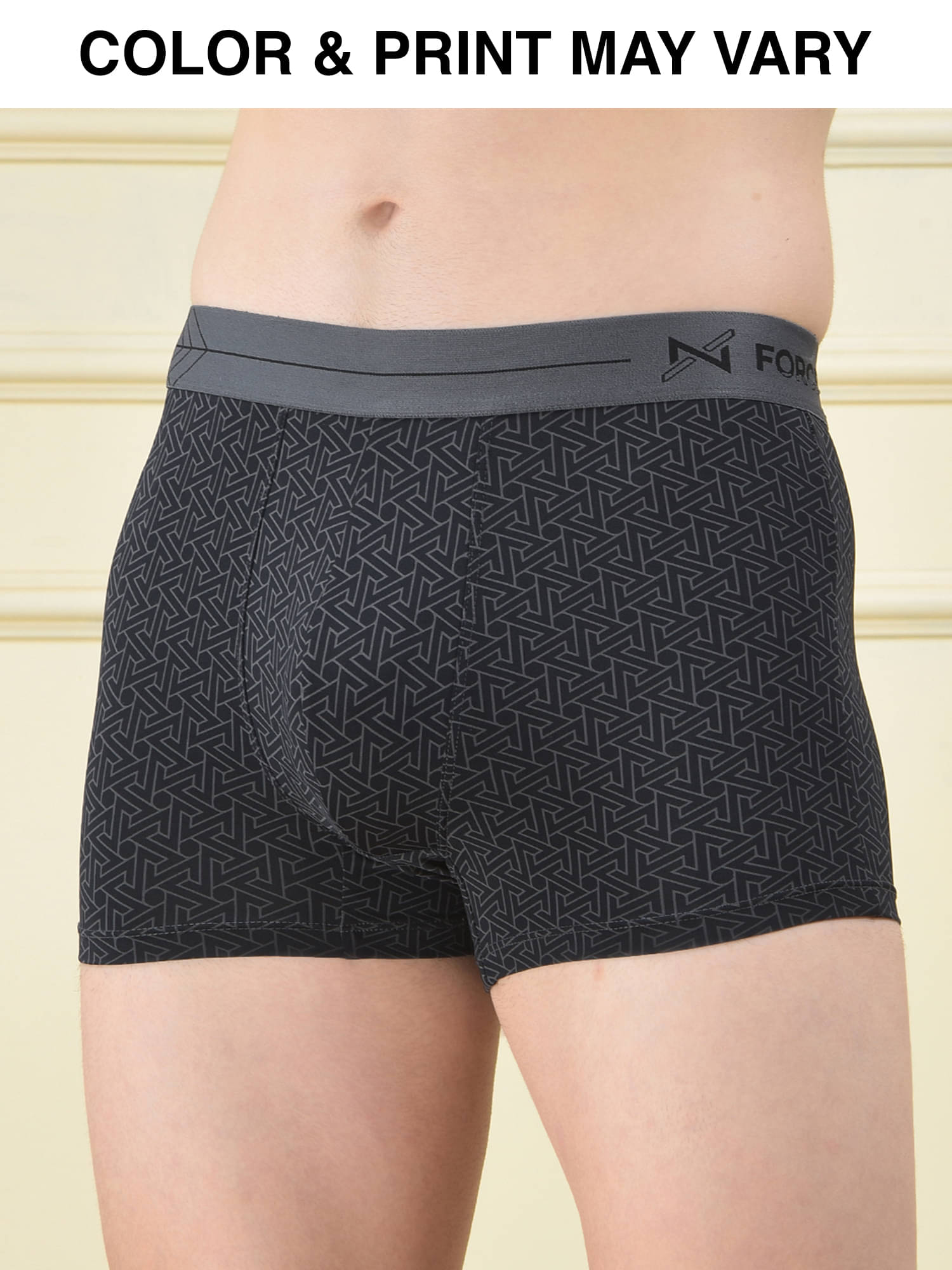 Force NXT Pack of 1 Elastane Trunks For Men's ( Multicolor5 )     			Force NXT Pack of 1 Elastane Trunks For Men's ( Multicolor5 )