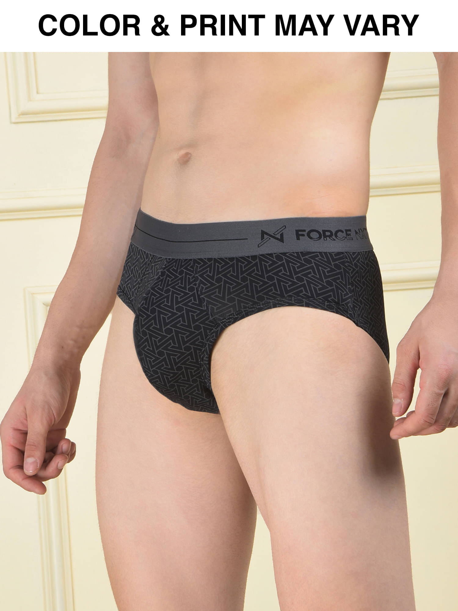     			Force NXT Pack of 1 Elastane Briefs For Men's ( Multicolor2 )